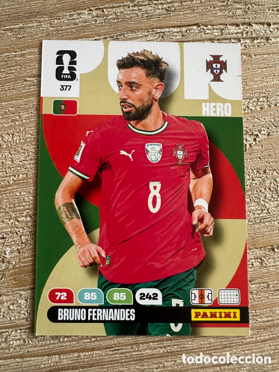 Trading Cards: BRUNO FERNANDES PORTUGAL 377 ADRENALYN XL PANINI MUNDIAL WORLD CUP 2026 USA CAN MEX