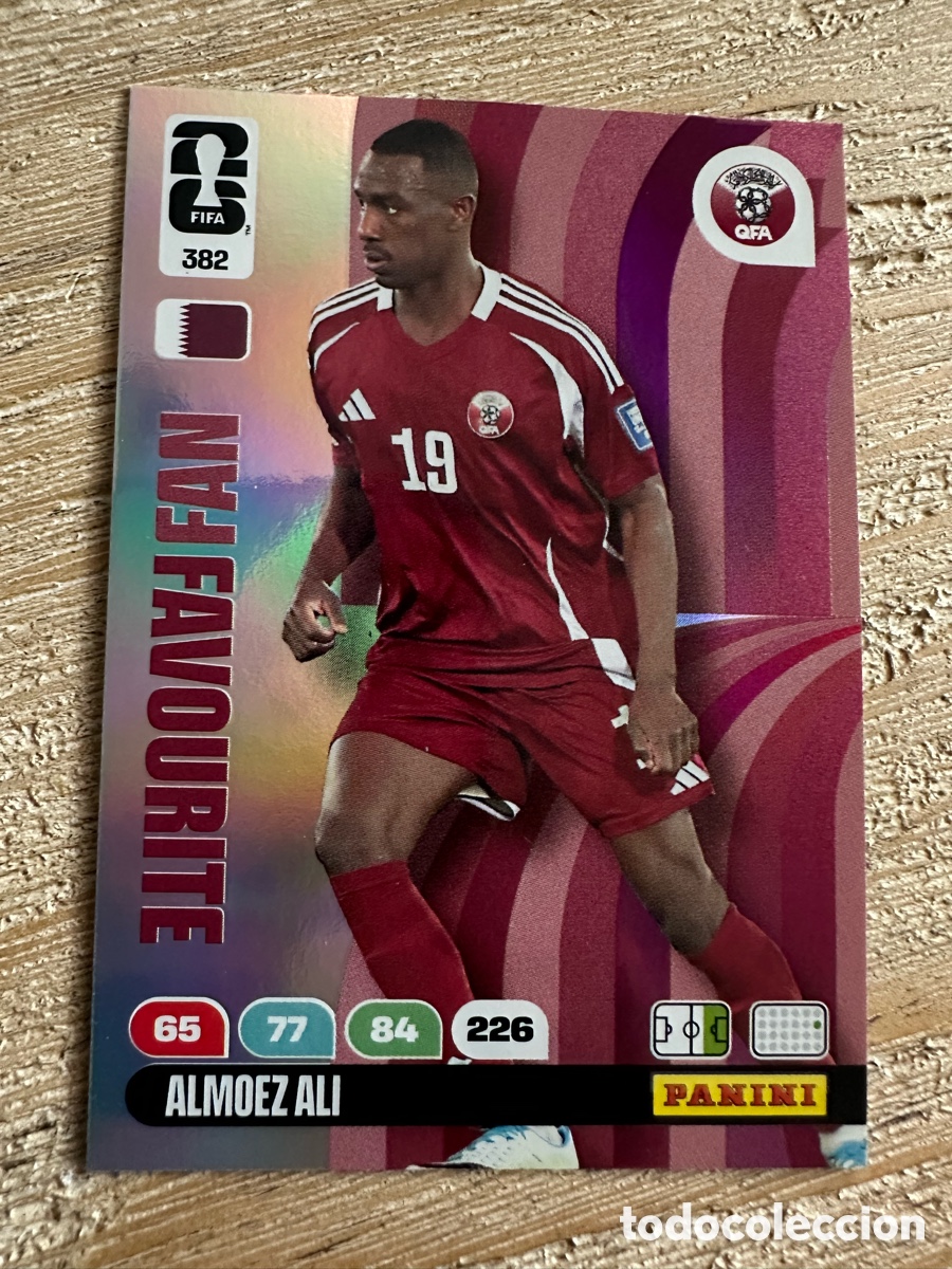Trading Cards: ALMOEZ ALI QATAR FAN FAVOURITE 382 ADRENALYN XL PANINI MUNDIAL WORLD CUP 2026 USA CAN MEX