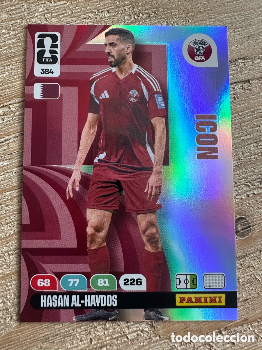 Trading Cards: HASAN AL-HAYDOS QATAR ICON 382 ADRENALYN XL PANINI MUNDIAL WORLD CUP 2026 USA CAN MEX