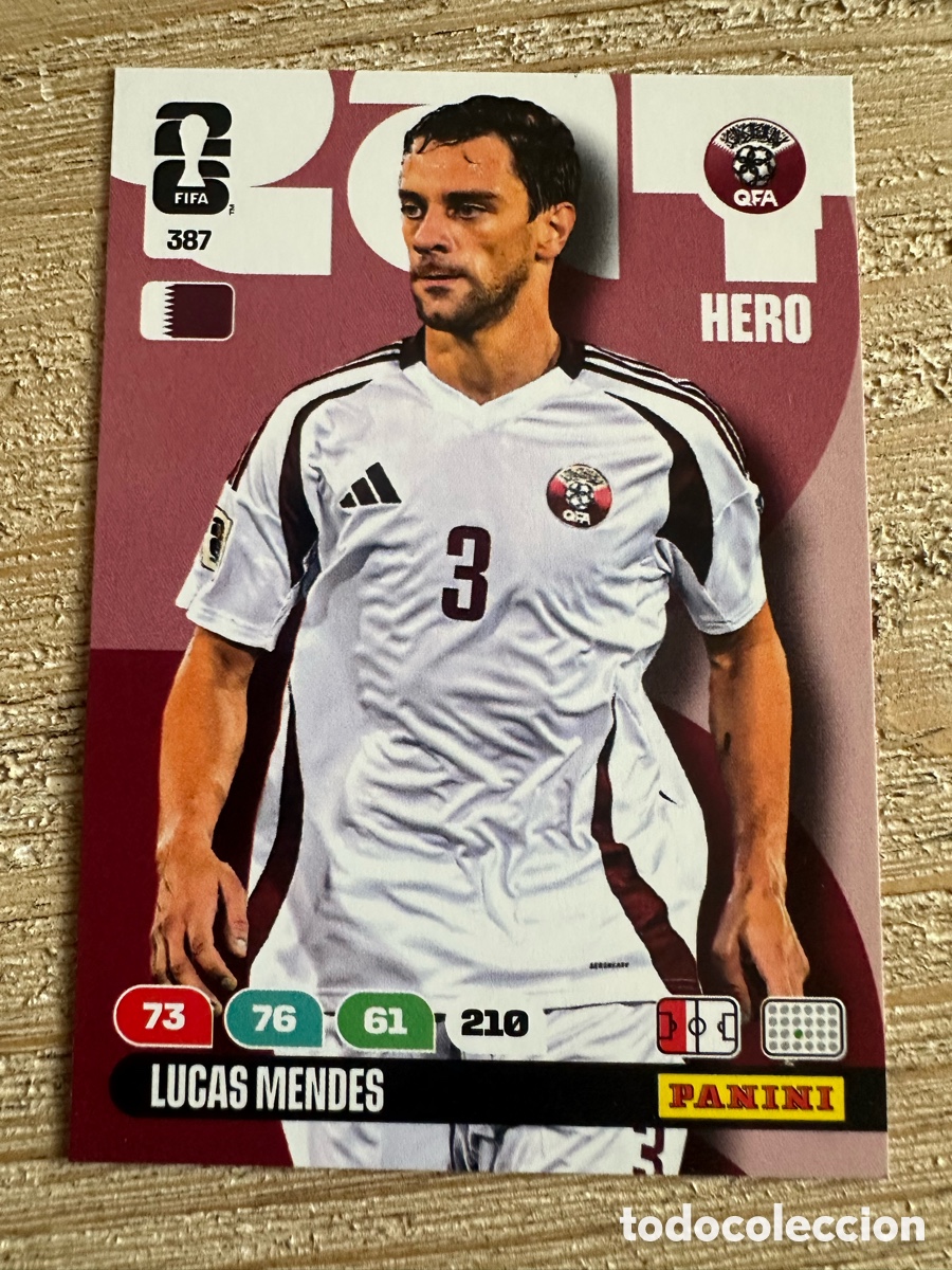 Trading Cards: LUCAS MENDES QATAR 387 ADRENALYN XL PANINI MUNDIAL WORLD CUP 2026 USA CAN MEX