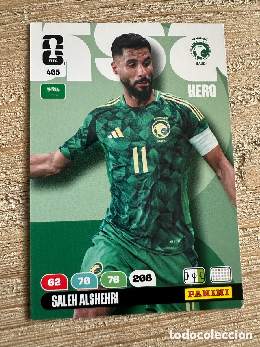 Trading Cards: SALEH ALSHEHRI ARABIA SAUDI 405 ADRENALYN XL PANINI MUNDIAL WORLD CUP 2026 USA CAN MEX