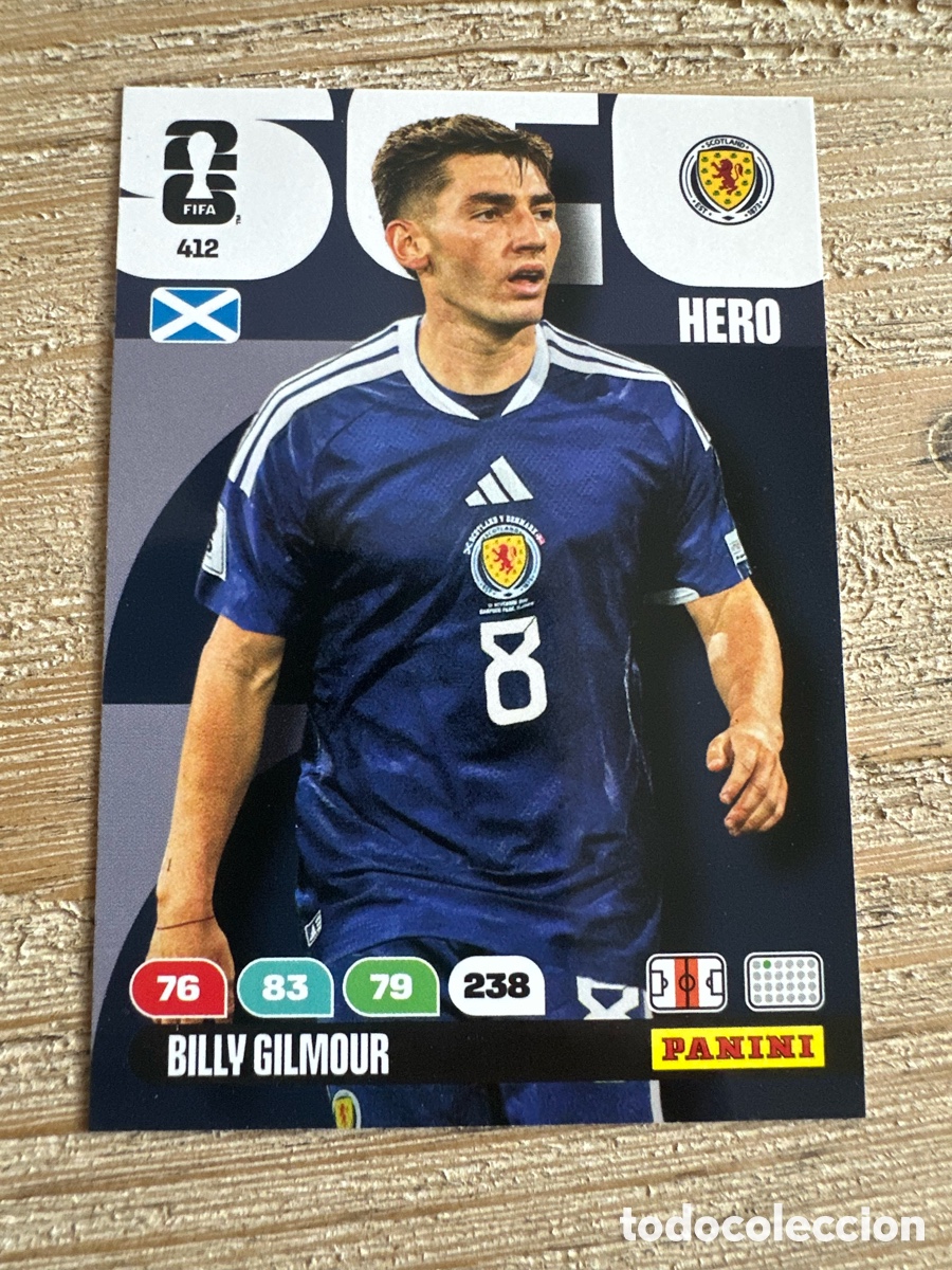 Trading Cards: BILLY GILMOUR ESCOCIA 412 ADRENALYN XL PANINI MUNDIAL WORLD CUP 2026 USA CAN MEX