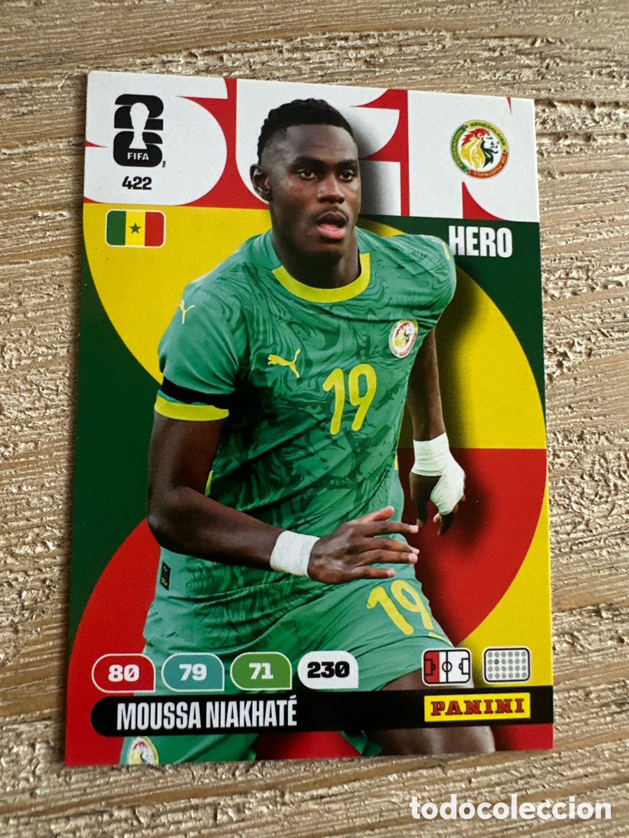 Trading Cards: MOUSSA NIAKHATE SENAGAL 422 ADRENALYN XL PANINI MUNDIAL WORLD CUP 2026 USA CAN MEX