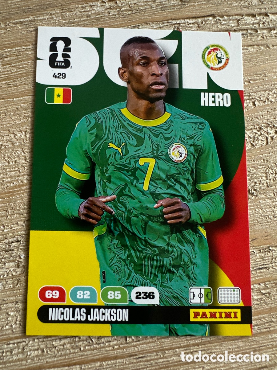 Trading Cards: NICOLAS JACKSON SENAGAL 429 ADRENALYN XL PANINI MUNDIAL WORLD CUP 2026 USA CAN MEX