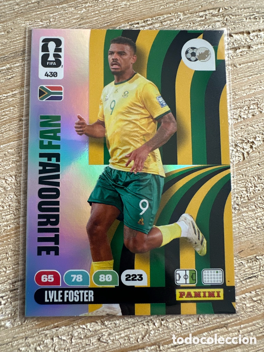 Trading Cards: LYLE FOSTER SUDAFRICA FAN FAVOURITE 430 ADRENALYN XL PANINI MUNDIAL WORLD CUP 2026 USA CAN MEX