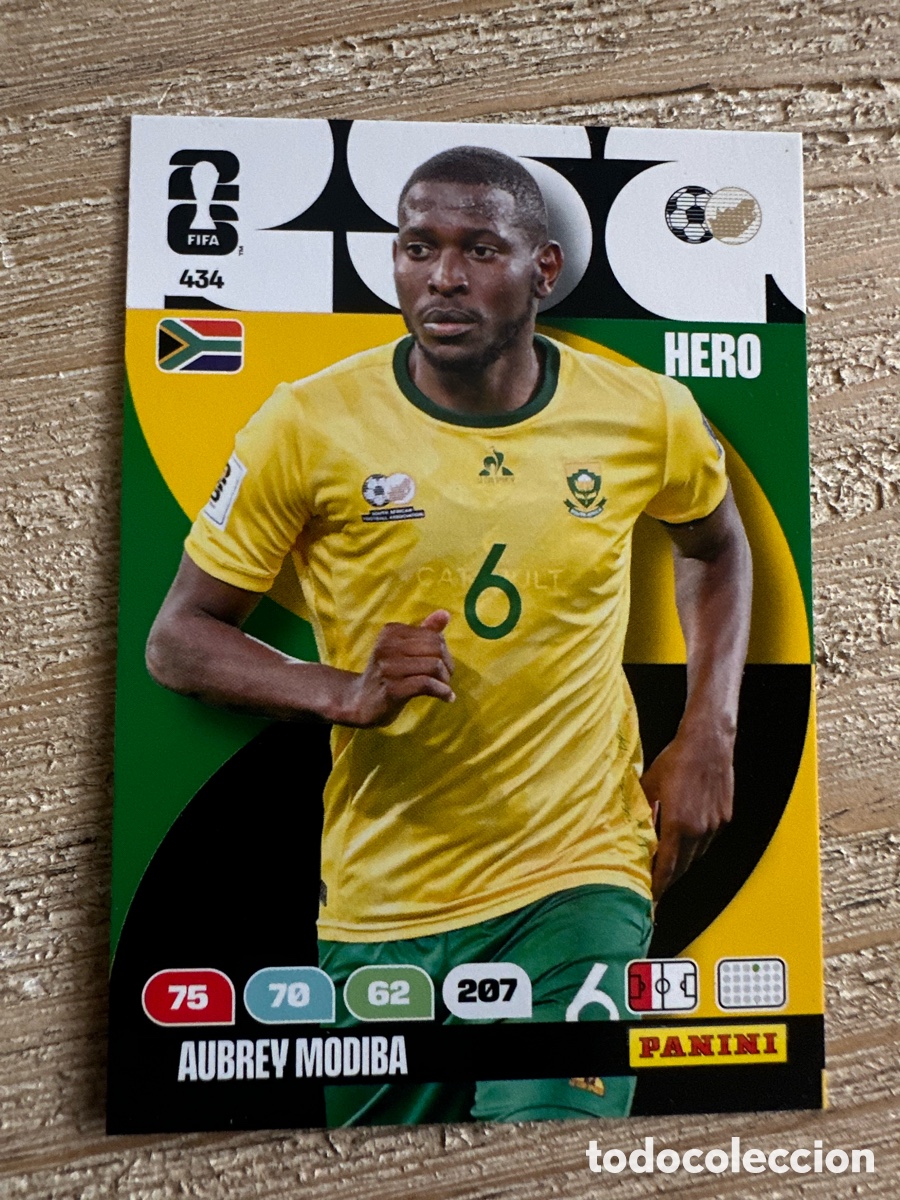 Trading Cards: AUBREY MODIBA SUDAFRICA 434 ADRENALYN XL PANINI MUNDIAL WORLD CUP 2026 USA CAN MEX