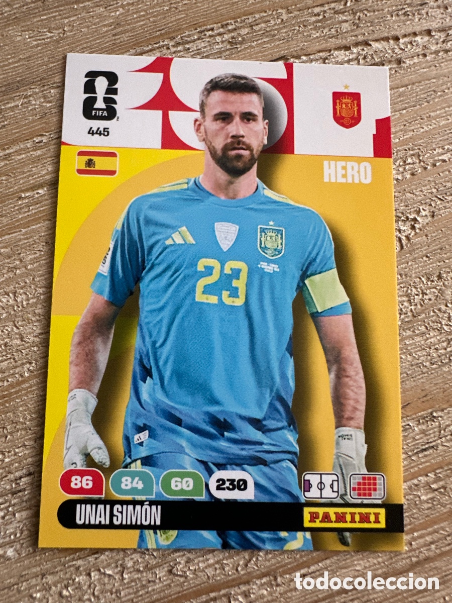 Trading Cards: UNAI SIMON ESPA&Ntilde;A 445 ADRENALYN XL PANINI MUNDIAL WORLD CUP 2026 USA CAN MEX