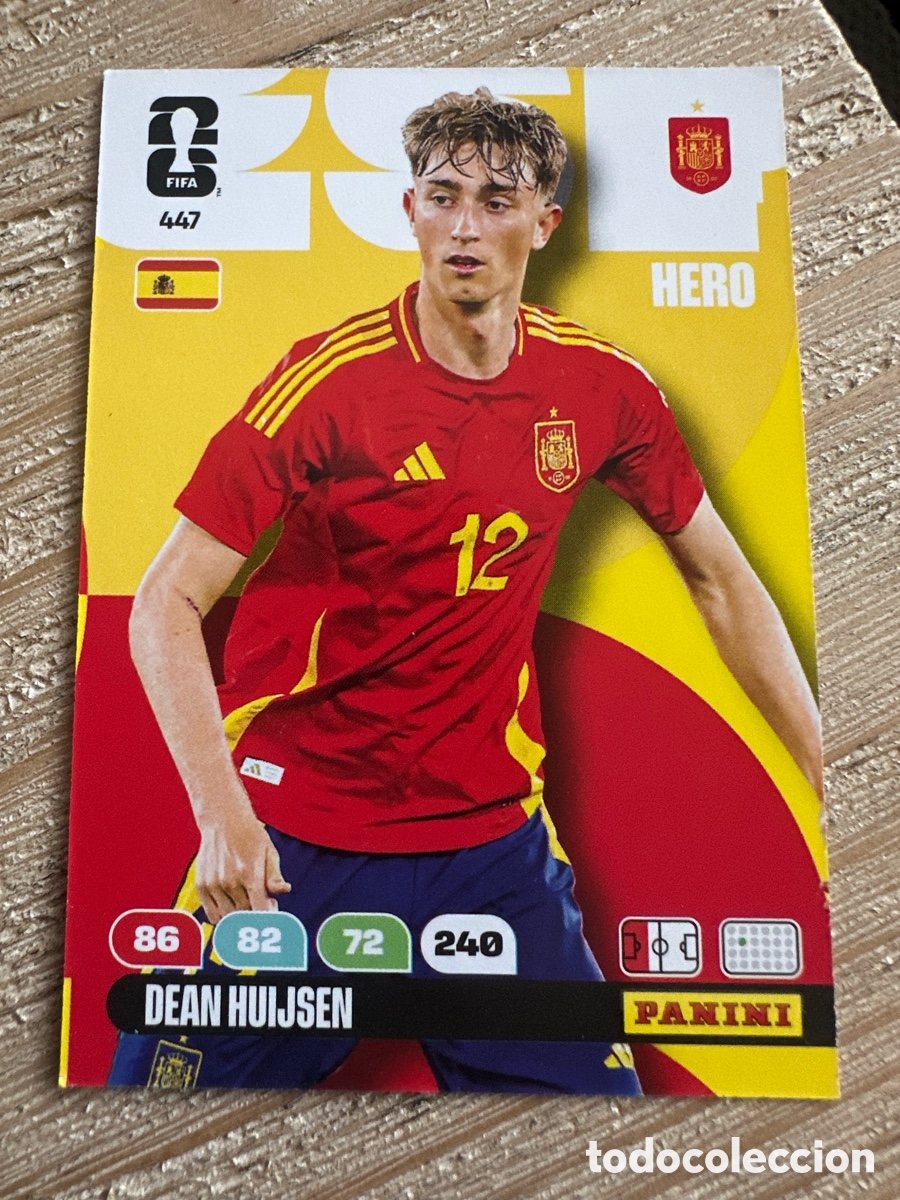 Trading Cards: DEAN HUIJSEN ESPA&Ntilde;A 447 ADRENALYN XL PANINI MUNDIAL WORLD CUP 2026 USA CAN MEX