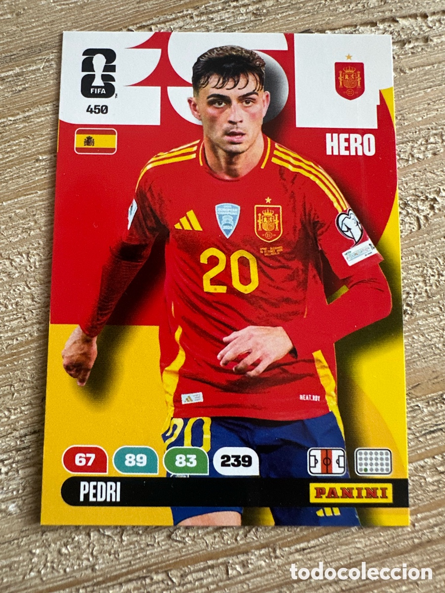 Trading Cards: PEDRI ESPA&Ntilde;A 450 ADRENALYN XL PANINI MUNDIAL WORLD CUP 2026 USA CAN MEX