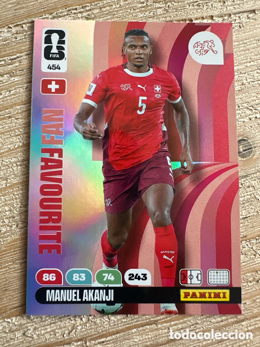 Trading Cards: MANUEL AKANJI SUIZA FAN FAVOURITE 454 ADRENALYN XL PANINI MUNDIAL WORLD CUP 2026 USA CAN MEX