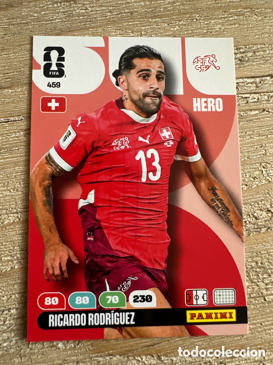 Trading Cards: RICARDO RODRIGUEZ SUIZA 459 ADRENALYN XL PANINI MUNDIAL WORLD CUP 2026 USA CAN MEX