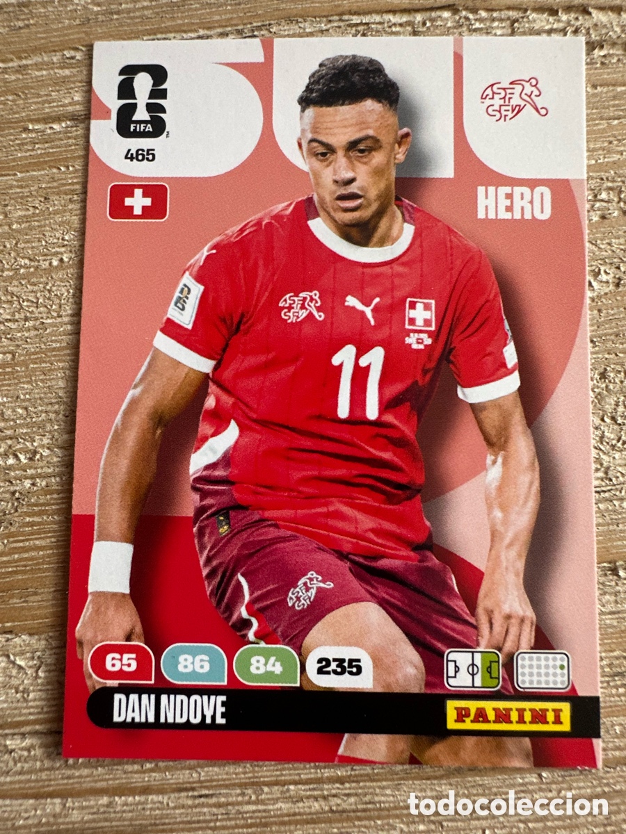 Cartas Colecion&aacute;veis: DAN NDOYE SUIZA 465 ADRENALYN XL PANINI MUNDIAL WORLD CUP 2026 USA CAN MEX