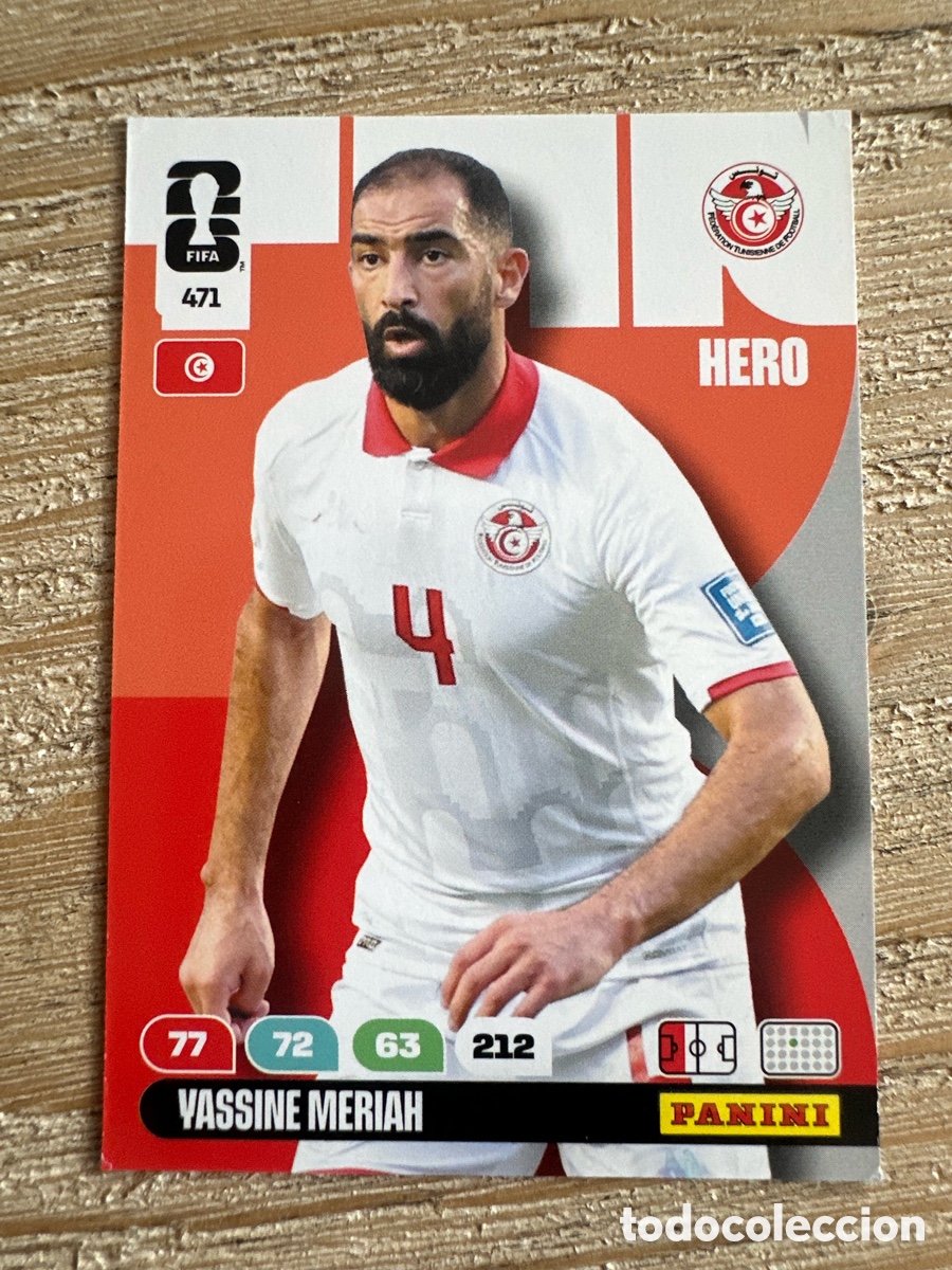 Cartas Colecion&aacute;veis: YASSINE MERIAH TUNEZ 471 ADRENALYN XL PANINI MUNDIAL WORLD CUP 2026 USA CAN MEX