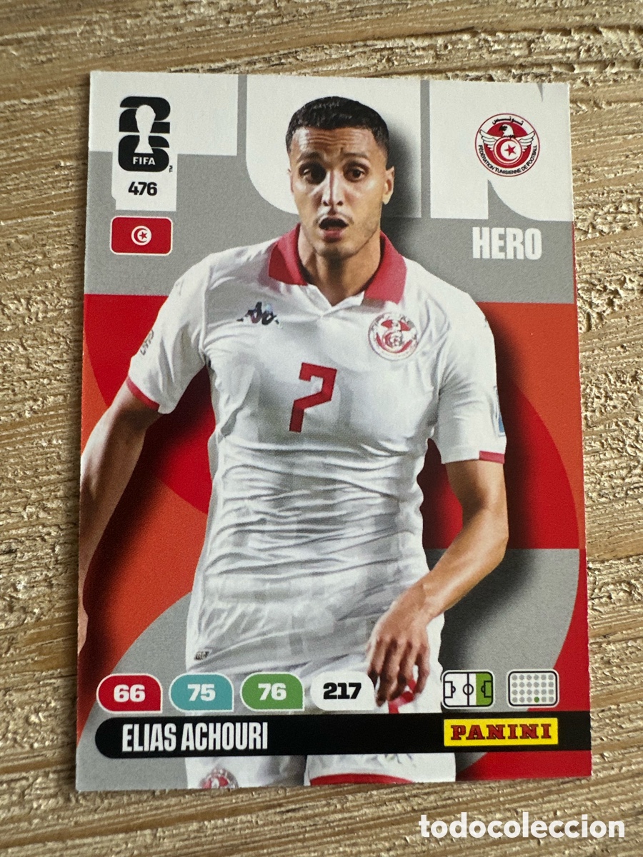 Cartas Colecion&aacute;veis: ELIAS ACHOURI TUNEZ 476 ADRENALYN XL PANINI MUNDIAL WORLD CUP 2026 USA CAN MEX