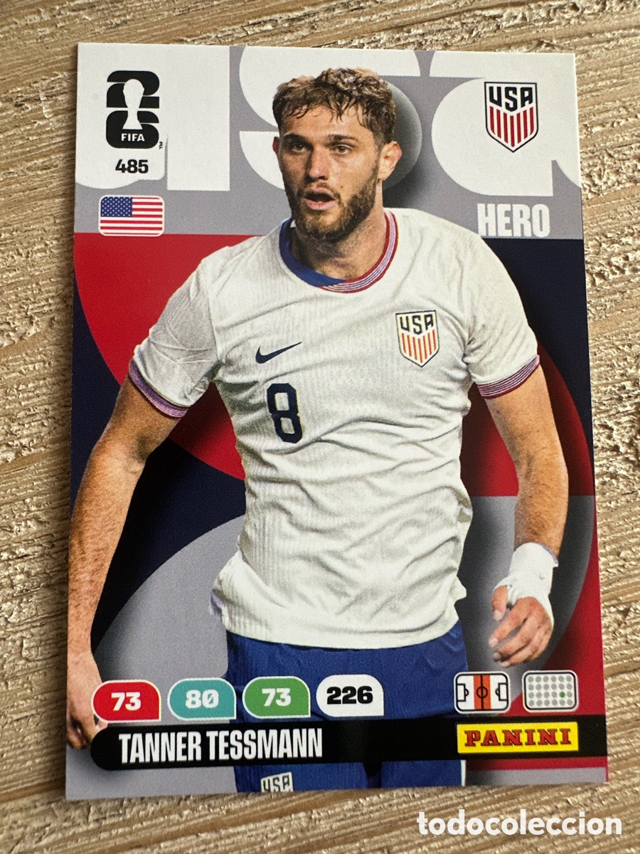 Trading Cards: TANNER TESSMANN USA 485 ADRENALYN XL PANINI MUNDIAL WORLD CUP 2026 USA CAN MEX
