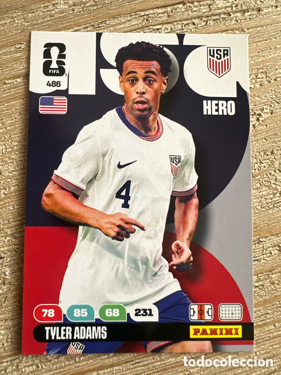 Trading Cards: TYLER ADAMS USA 486 ADRENALYN XL PANINI MUNDIAL WORLD CUP 2026 USA CAN MEX