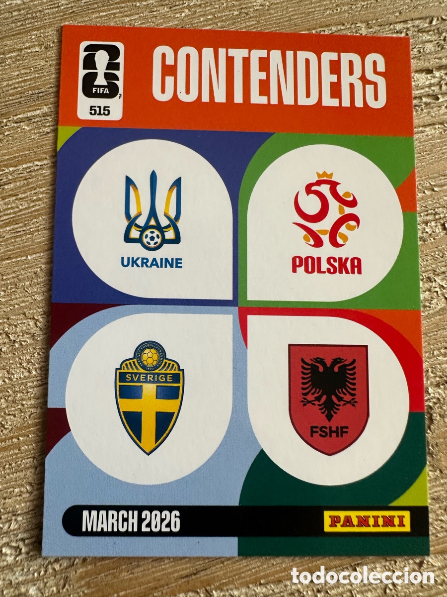Trading Cards: CONTENDERS UCRANIA POLONIA SUECIA ALBANIA 515 ADRENALYN XL PANINI MUNDIAL WORLD CUP 2026 USA CAN MEX