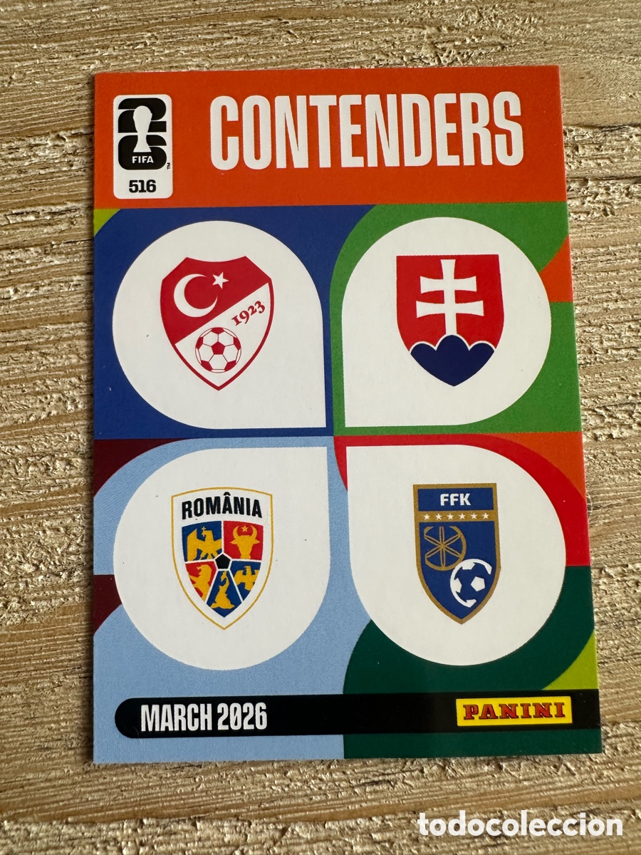 Trading Cards: CONTENDERS TURQUIA RUMANIA ESLOVAQUIA KOSOVO 516 ADRENALYN PANINI MUNDIAL WORLD CUP 2026 USA CAN MEX