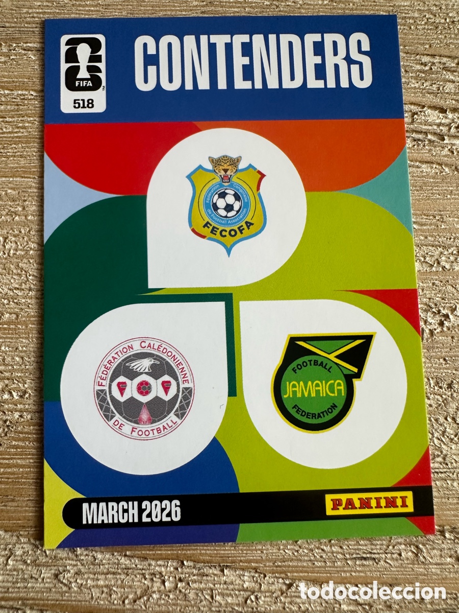 Trading Cards: CONTENDERS NUEVA CALEDONIA JAMAICA CONGO 518 ADRENALYN PANINI MUNDIAL WORLD CUP 2026 USA CAN MEX