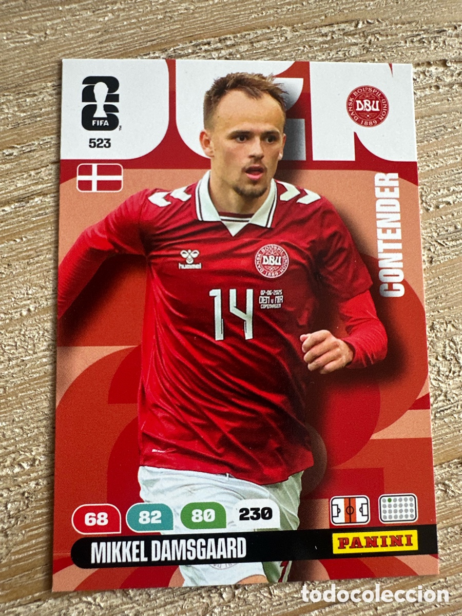 Trading Cards: MIKKEL DAMSGAARD DINAMARCA 523 ADRENALYN PANINI MUNDIAL WORLD CUP 2026 USA CAN MEX