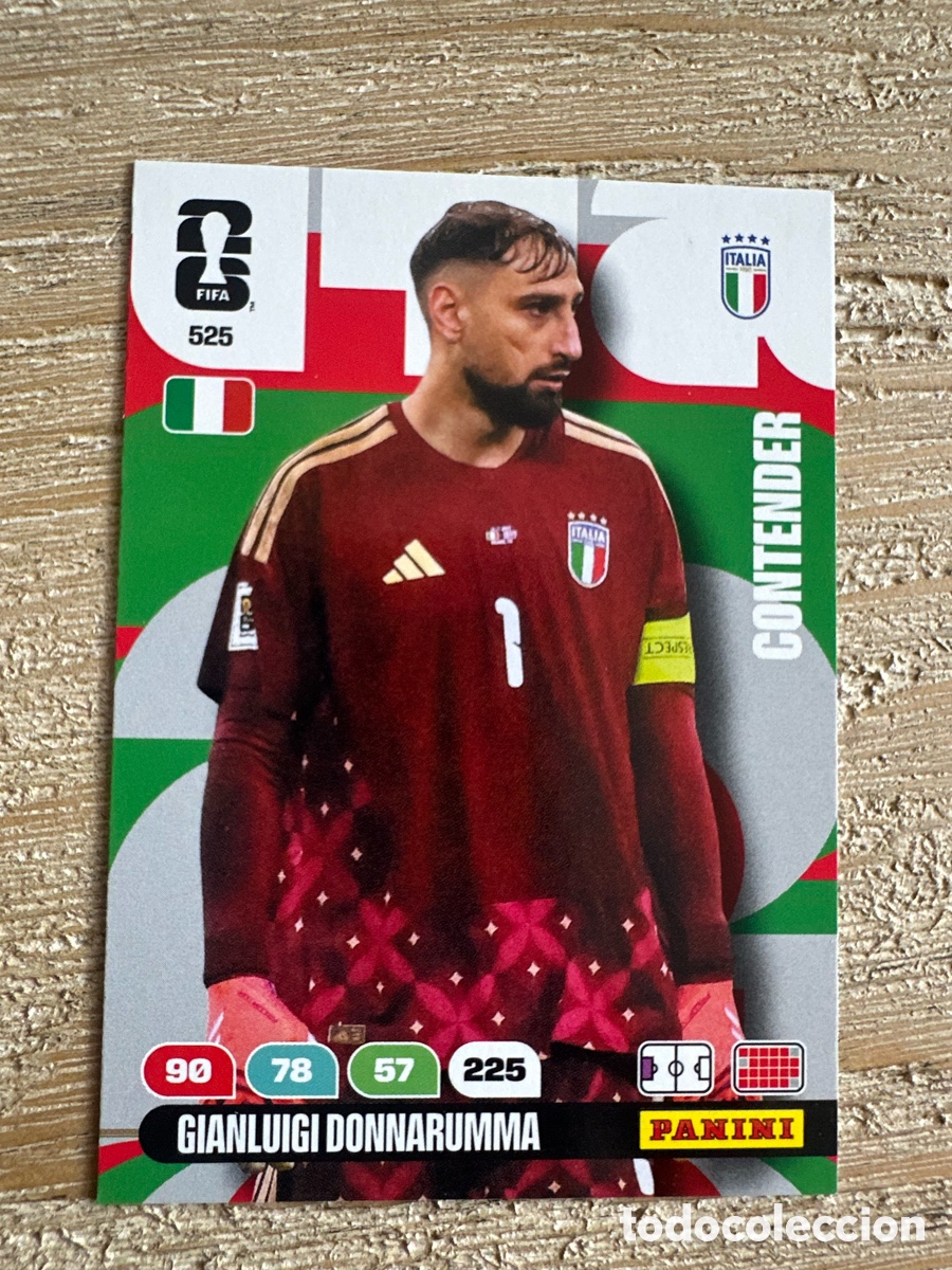 Trading Cards: GIANLUIGI DONNARUMMA ITALIA 525 ADRENALYN PANINI MUNDIAL WORLD CUP 2026 USA CAN MEX
