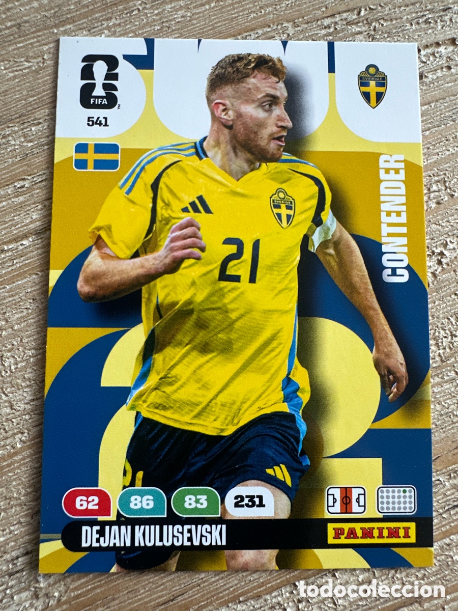 Trading Cards: DEJAN KULUSEVSKI SUECIA 541 ADRENALYN PANINI MUNDIAL WORLD CUP 2026 USA CAN MEX