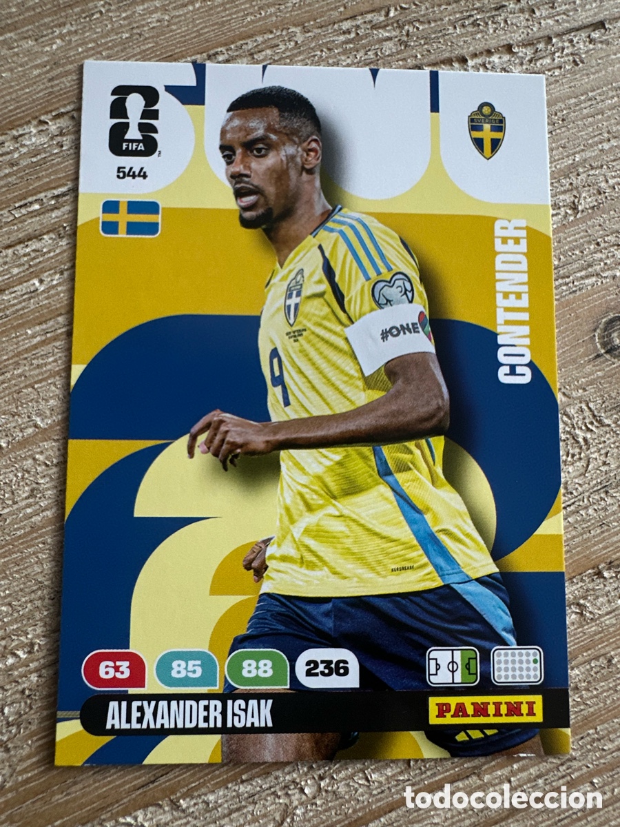Trading Cards: ALEXANDER ISAK SUECIA 544 ADRENALYN PANINI MUNDIAL WORLD CUP 2026 USA CAN MEX