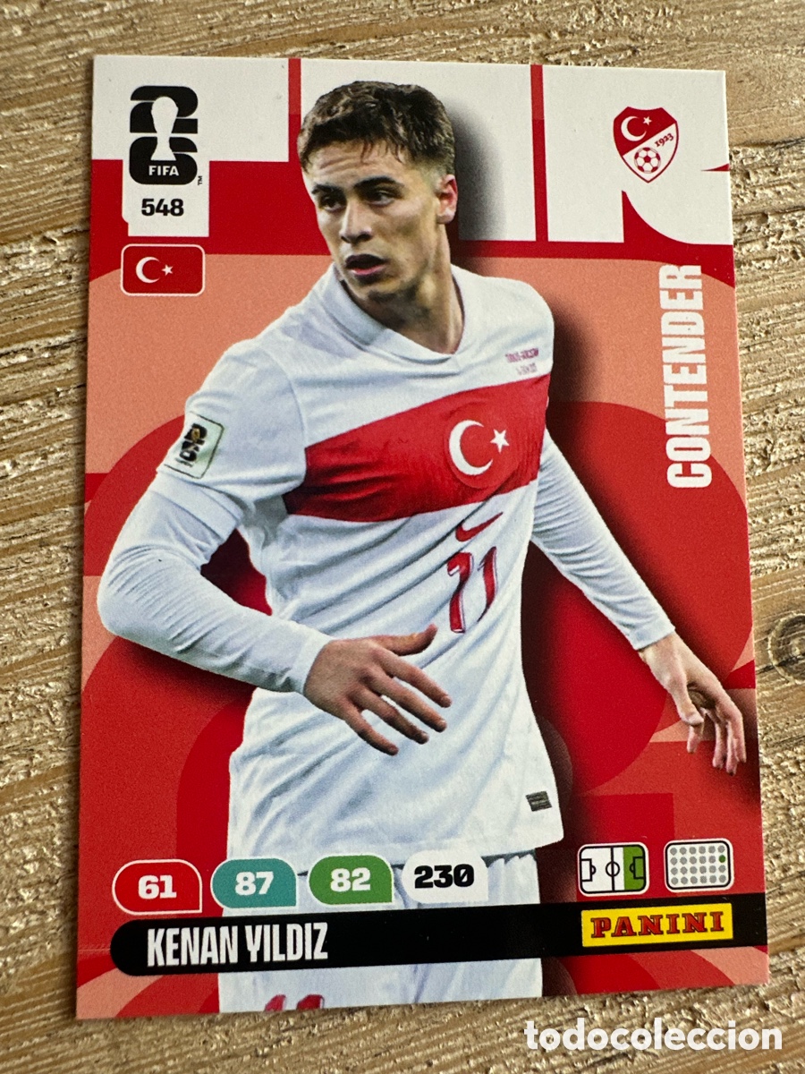 Trading Cards: KENAN YILDIZ TURQUIA 548 ADRENALYN PANINI MUNDIAL WORLD CUP 2026 USA CAN MEX