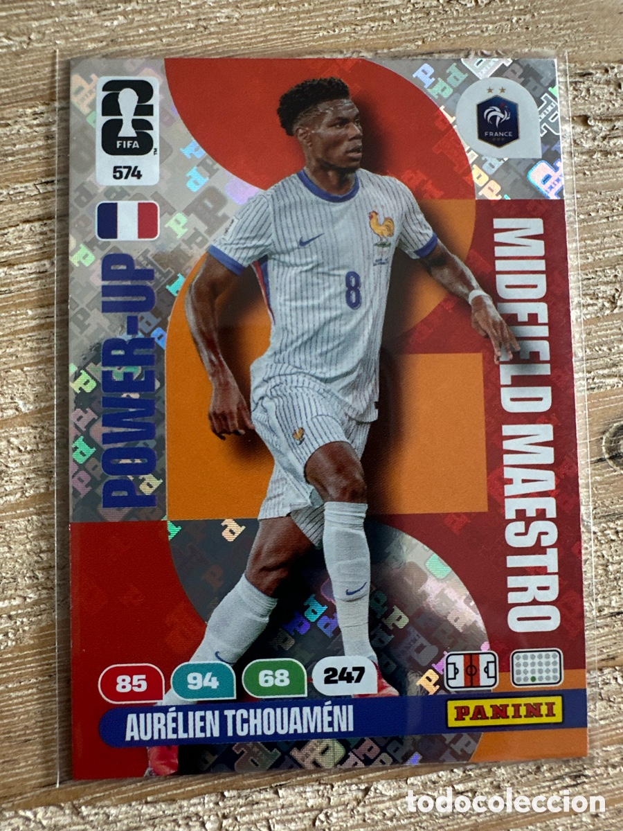 Trading Cards: AURELIEN TCHOUAMENI FRANCIA MIDFIELD MAESTRO 574 ADRENALYN PANINI MUNDIAL WORLD CUP 2026 USA CAN MEX