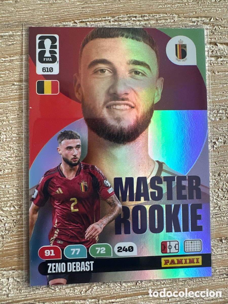Trading Cards: ZENO DEBAST BELGICA 610 MASTER ROOKIE ADRENALYN XL PANINI MUNDIAL WORLD CUP 2026 USA CAN MEX