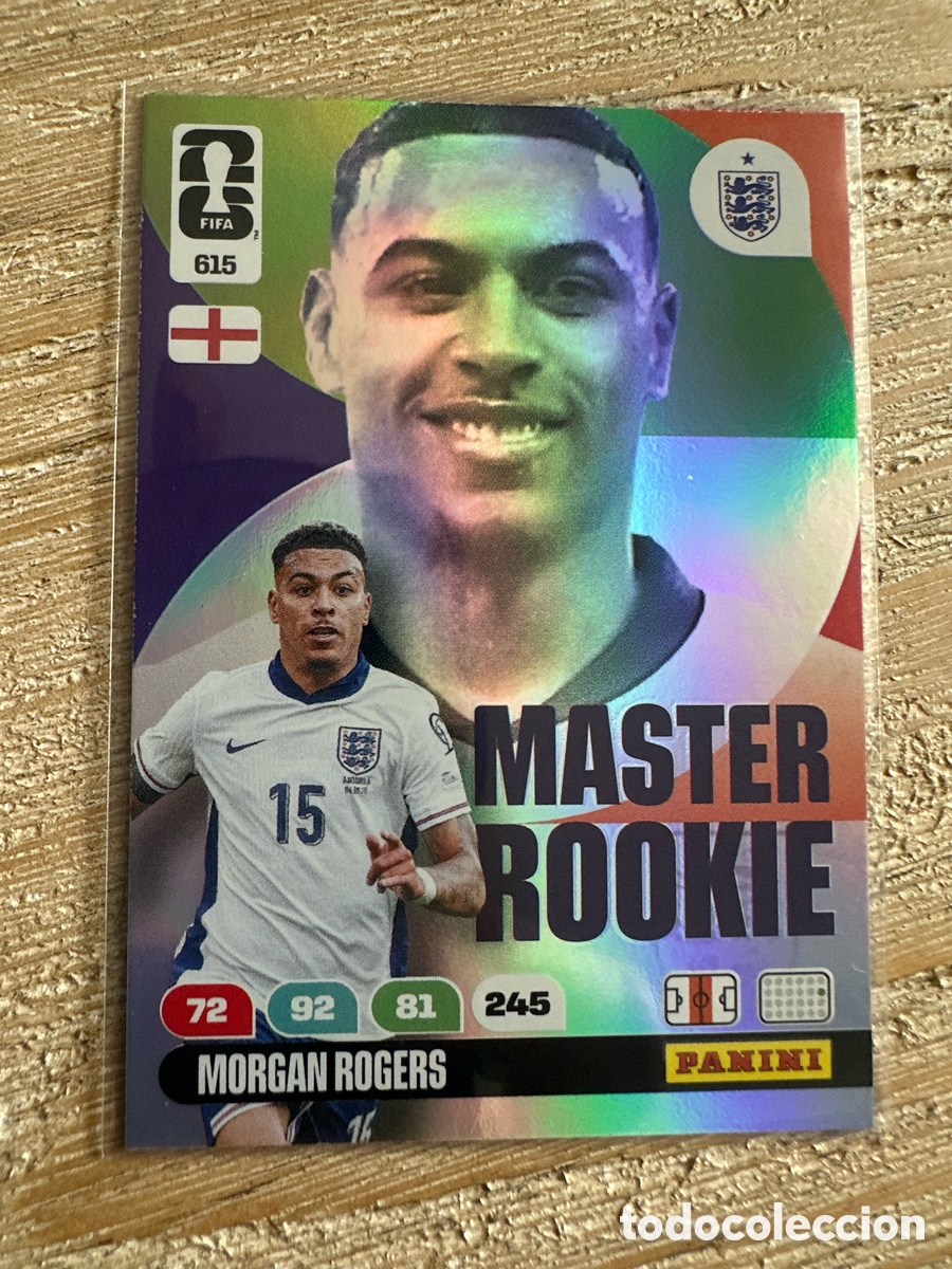 Trading Cards: MORGAN ROGERS INGLATERRA 615 MASTER ROOKIE ADRENALYN XL PANINI MUNDIAL WORLD CUP 2026 USA CAN MEX
