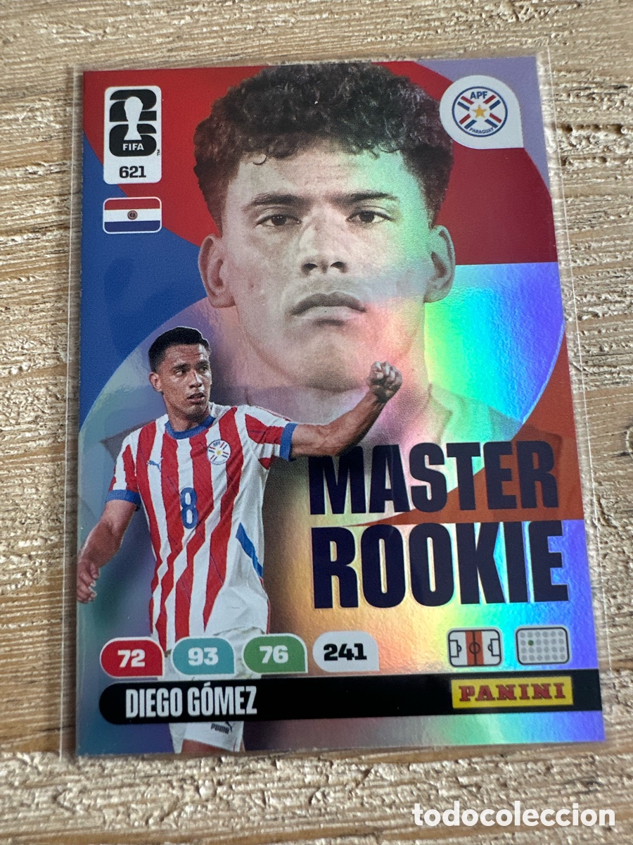 Trading Cards: DIEGO GOMEZ PARAGUAY 621 MASTER ROOKIE ADRENALYN XL PANINI MUNDIAL WORLD CUP 2026 USA CAN MEX