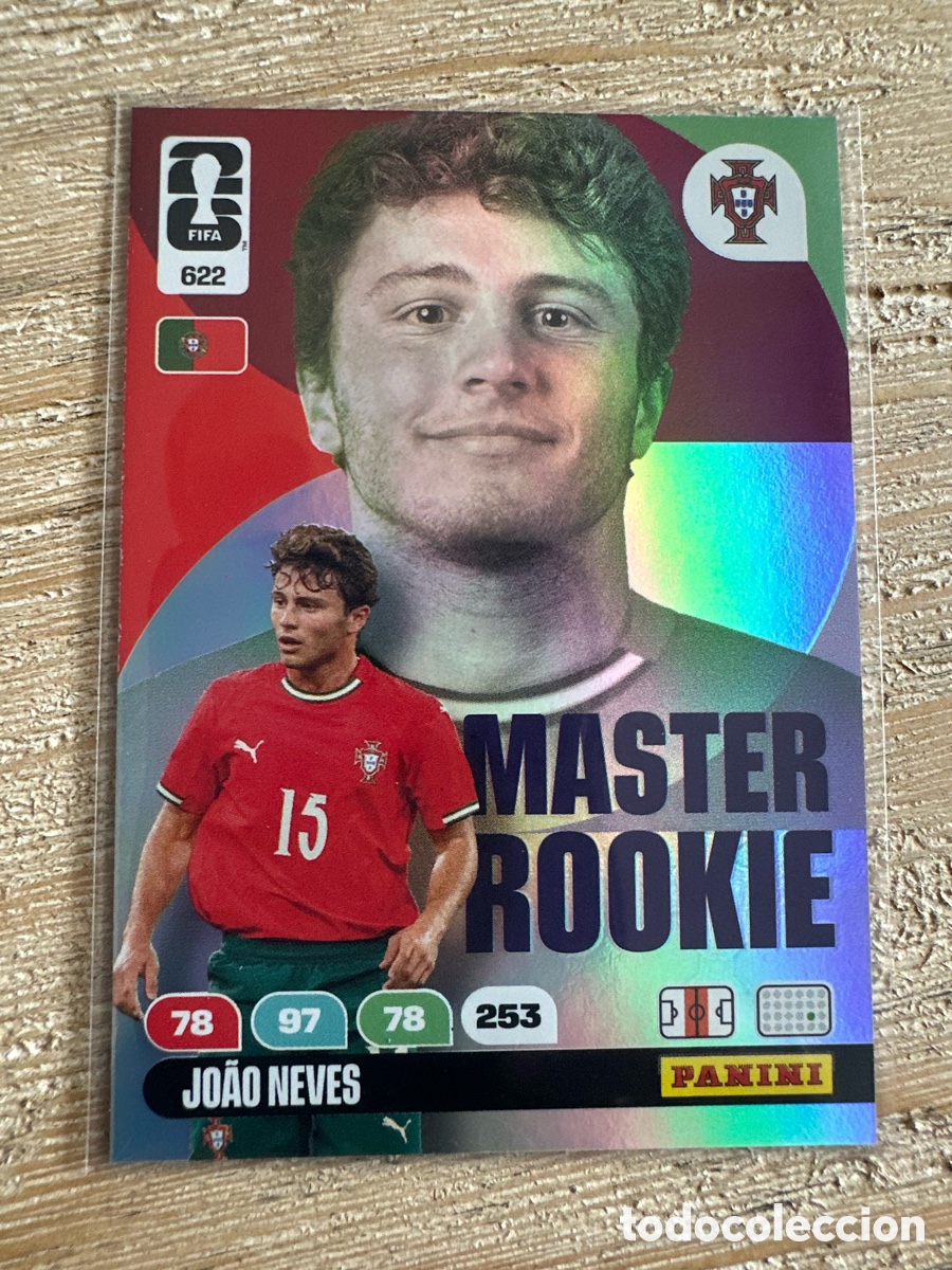 Trading Cards: JOAO NEVES PORTUGAL 622 MASTER ROOKIE ADRENALYN XL PANINI MUNDIAL WORLD CUP 2026 USA CAN MEX
