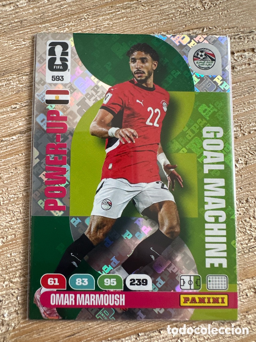 Trading Cards: OMAR MARMOUSH EGIPTO 593 GOAL MACHINE ADRENALYN XL PANINI MUNDIAL WORLD CUP 2026 USA CAN MEX