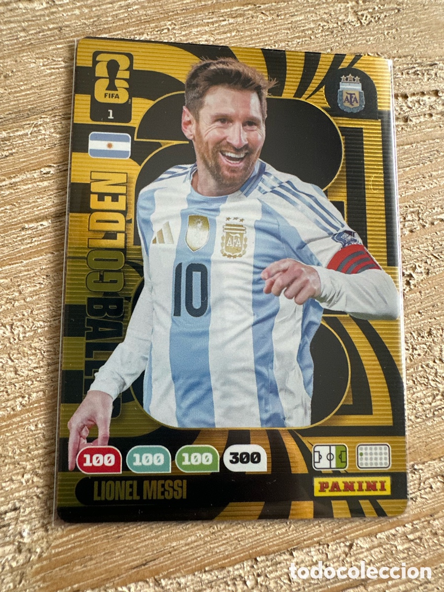 Trading Cards: LIONEL MESSI ARGENTINA GOLDEN BALLER 1 ADRENALYN XL PANINI MUNDIAL WORLD CUP 2026 USA CAN MEX