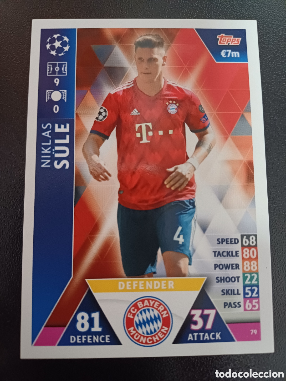 Trading cards: #079 NIKLAS SULE FC BAYERN MUNCHEN TOPPS MATCH ATTAX 2018/19