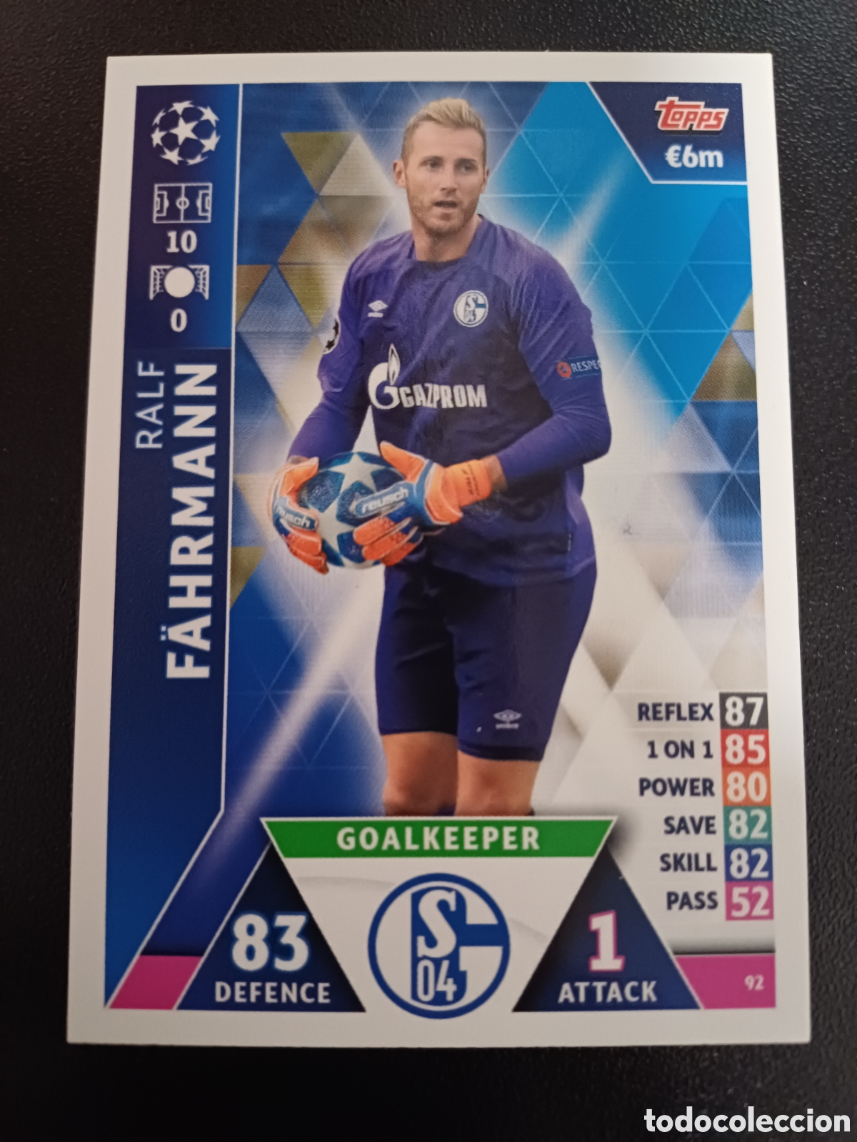 Trading Cards: #092 RALF F&Auml;HRMANN FC SCHALKE 04 TOPPS MATCH ATTAX 2018/19
