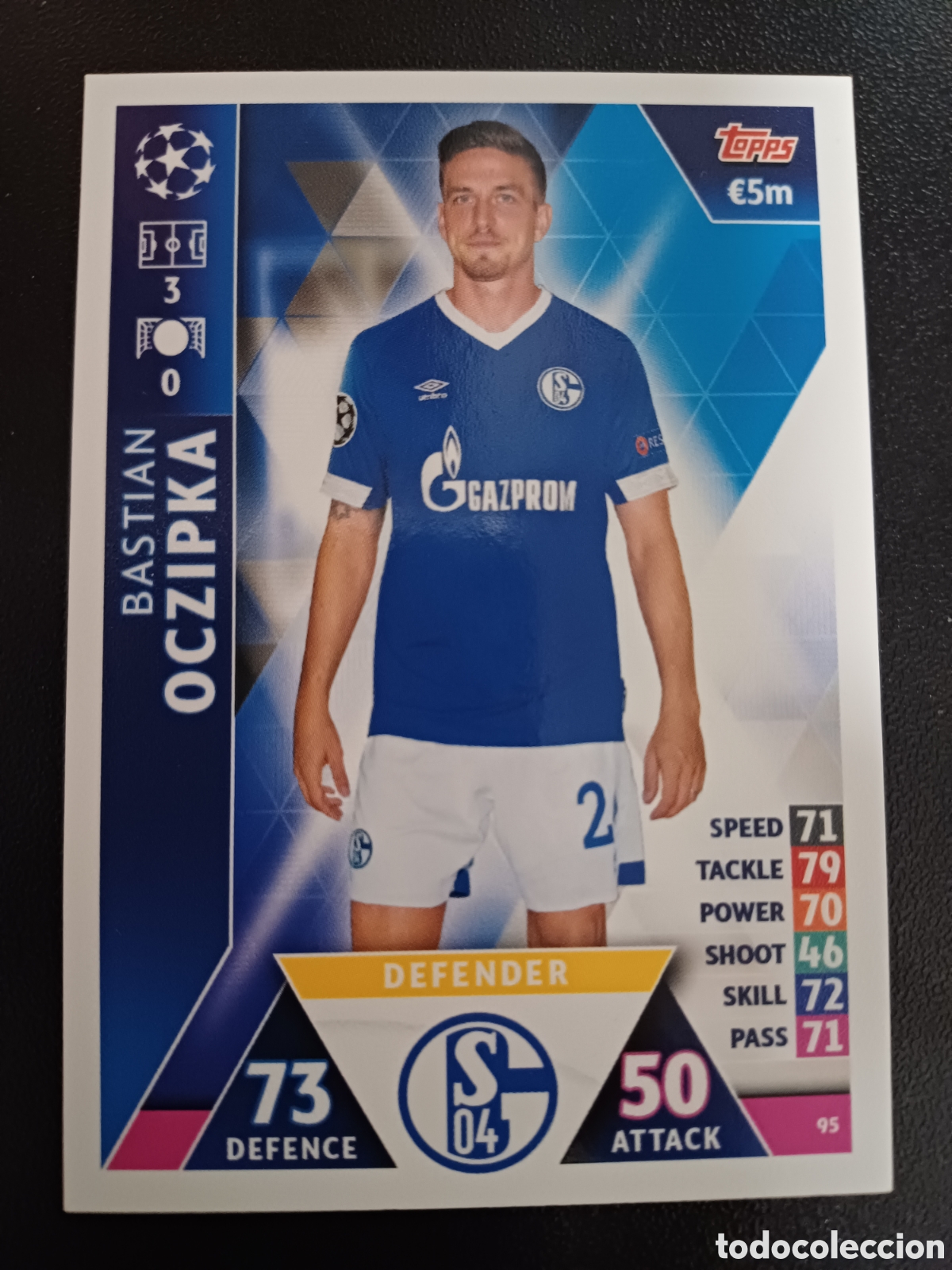 Sammelkarten: #095 BASTIAN OCZIPKA FC SCHALKE 04 TOPPS MATCH ATTAX 2018/19