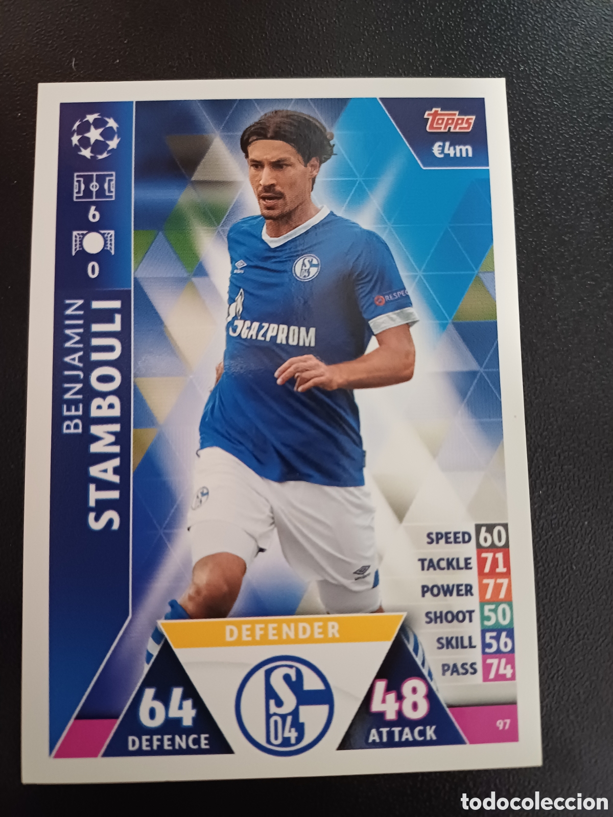 Sammelkarten: #097 BENJAMIN STAMBOULI FC SCHALKE 04 TOPPS MATCH ATTAX 2018/19