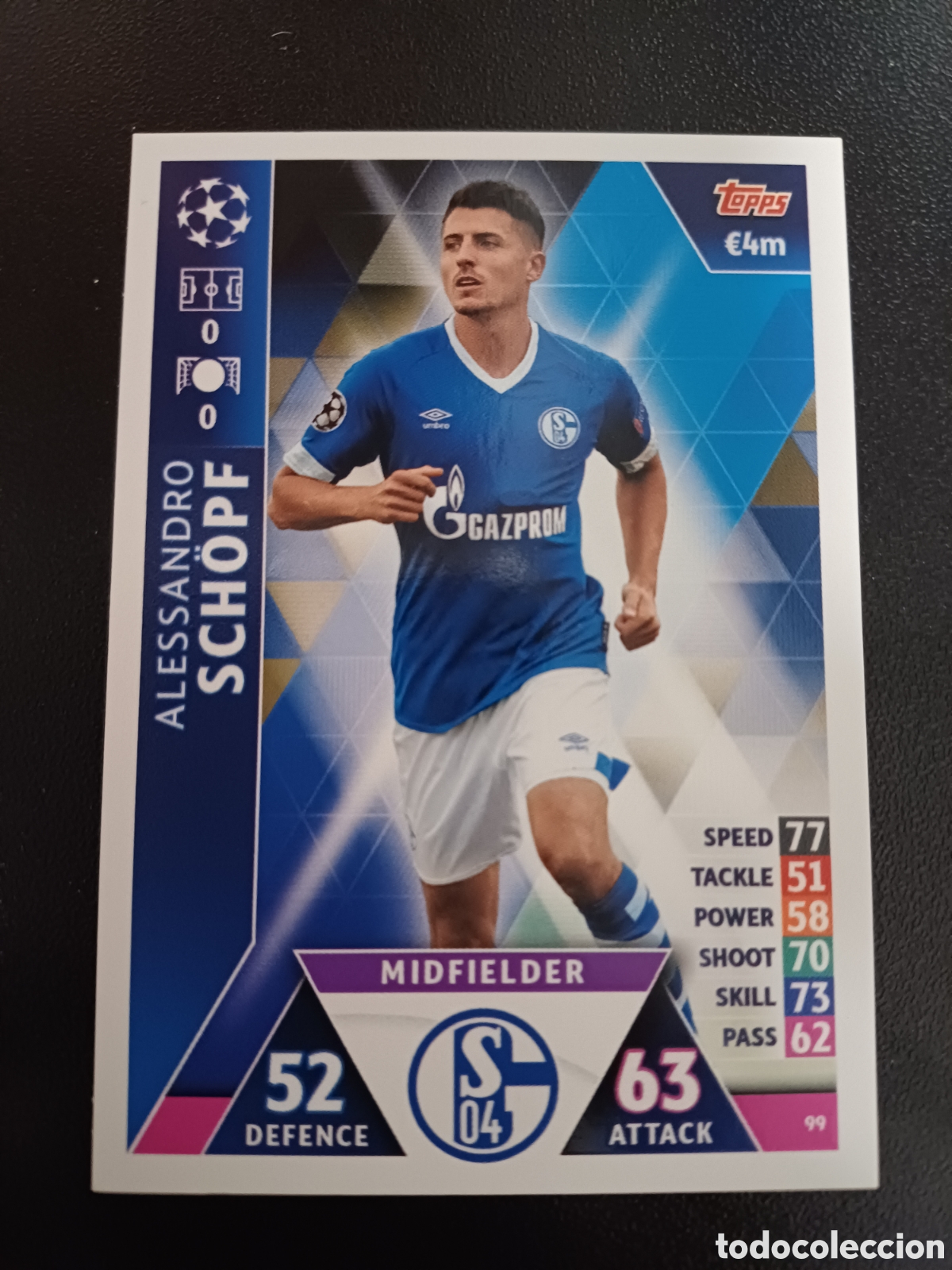 Sammelkarten: #099 ALESSANDRO SCHOPF FC SCHALKE 04 TOPPS MATCH ATTAX 2018/19