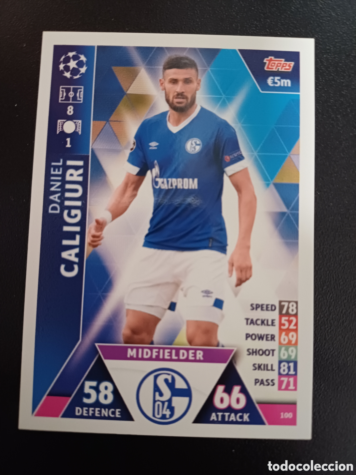 Sammelkarten: #100 DANIEL CALIGIURI FC SCHALKE 04 TOPPS MATCH ATTAX 2018/19