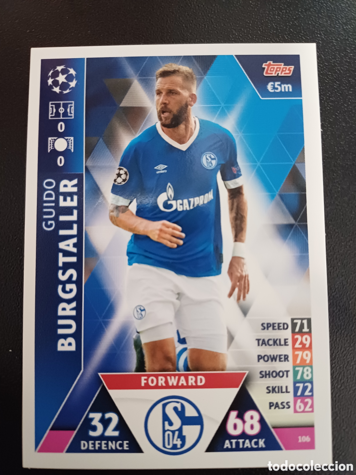Sammelkarten: #106 GUIDO BURGSTALLER FC SCHALKE 04 TOPPS MATCH ATTAX 2018/19