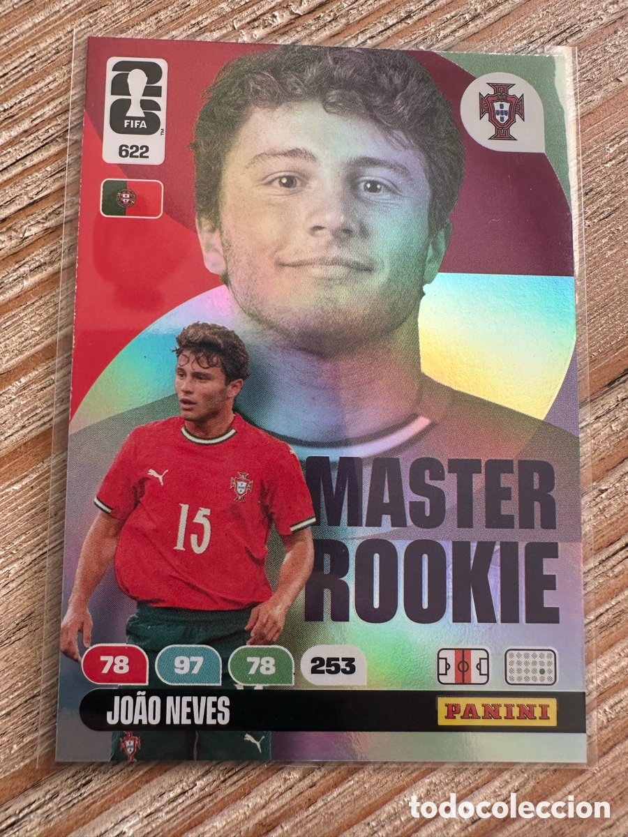 Trading Cards: JOAO NEVES PORTUGAL 622 MASTER ROOKIE ADRENALYN XL PANINI MUNDIAL WORLD CUP 2026 USA CAN MEX