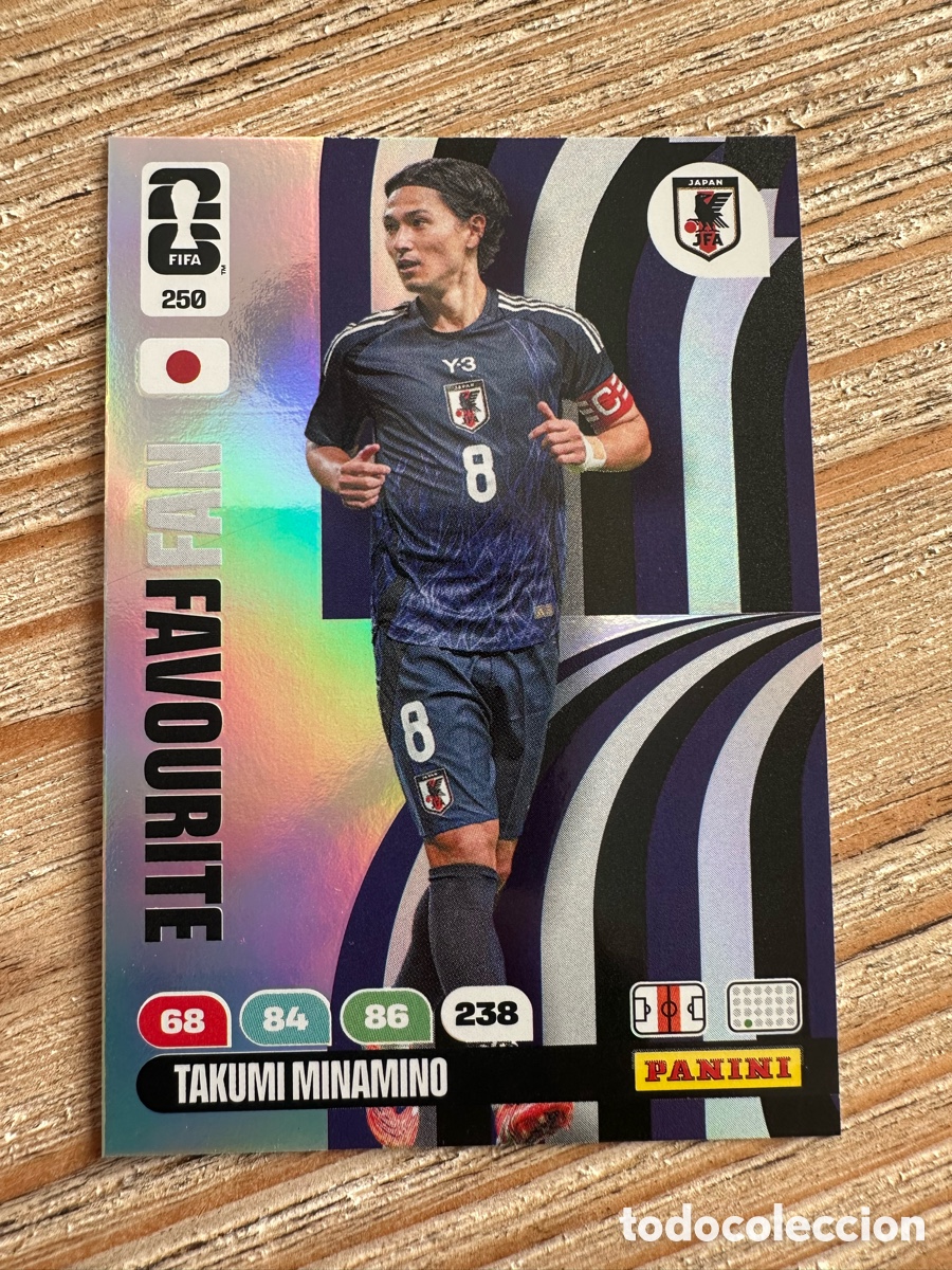 Trading Cards: TAKUMI MINAMINO JAPON FAN FAVOURITE 250 ADRENALYN XL PANINI MUNDIAL WORLD CUP 2026 USA CAN MEX