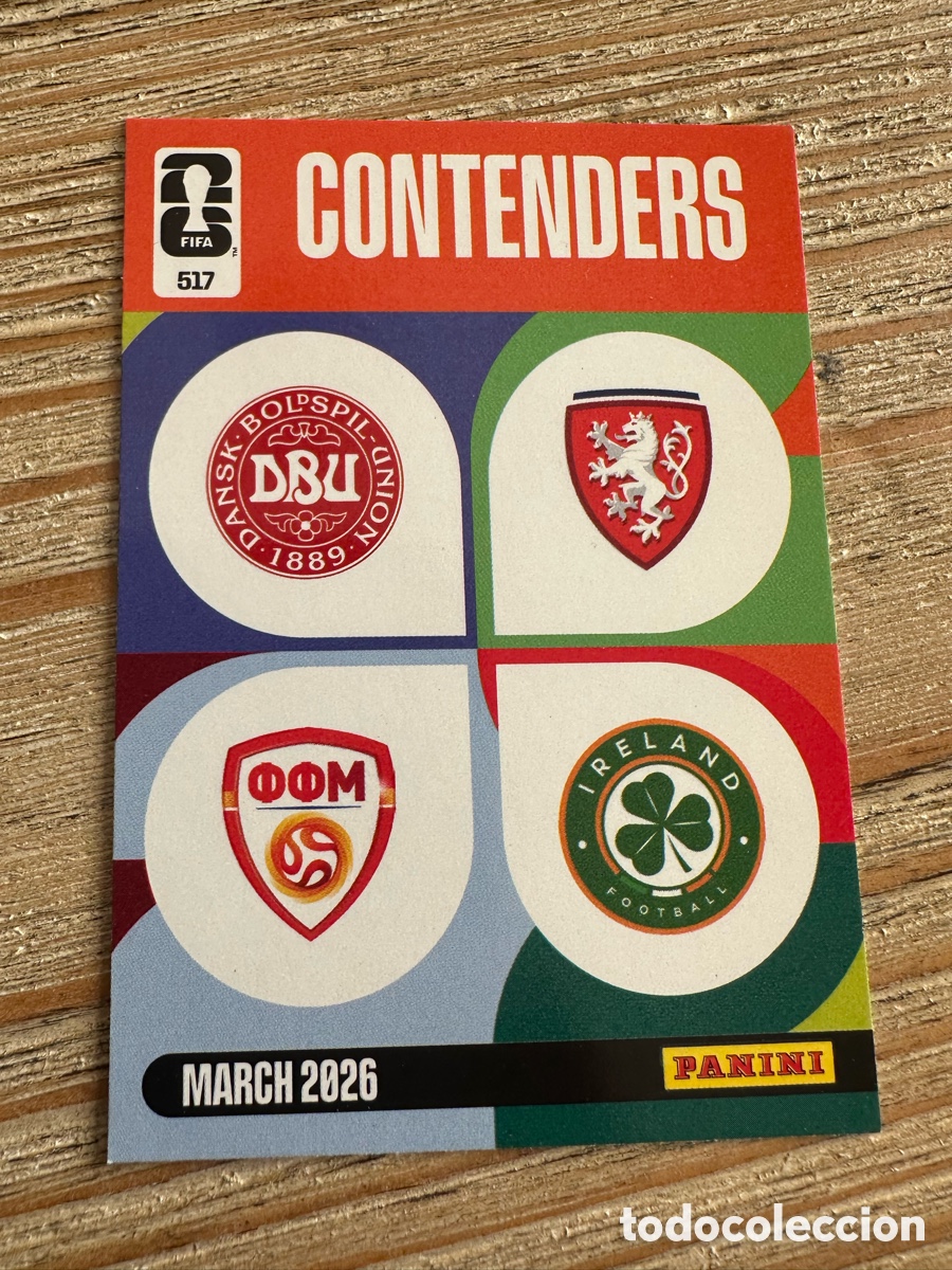 Trading Cards: CONTENDERS DINAMARCA R. CHECA MACEDONIA IRLANDA 517 ADRENALYN XL MUNDIAL 2026 WORLD CUP USA MEX CAN