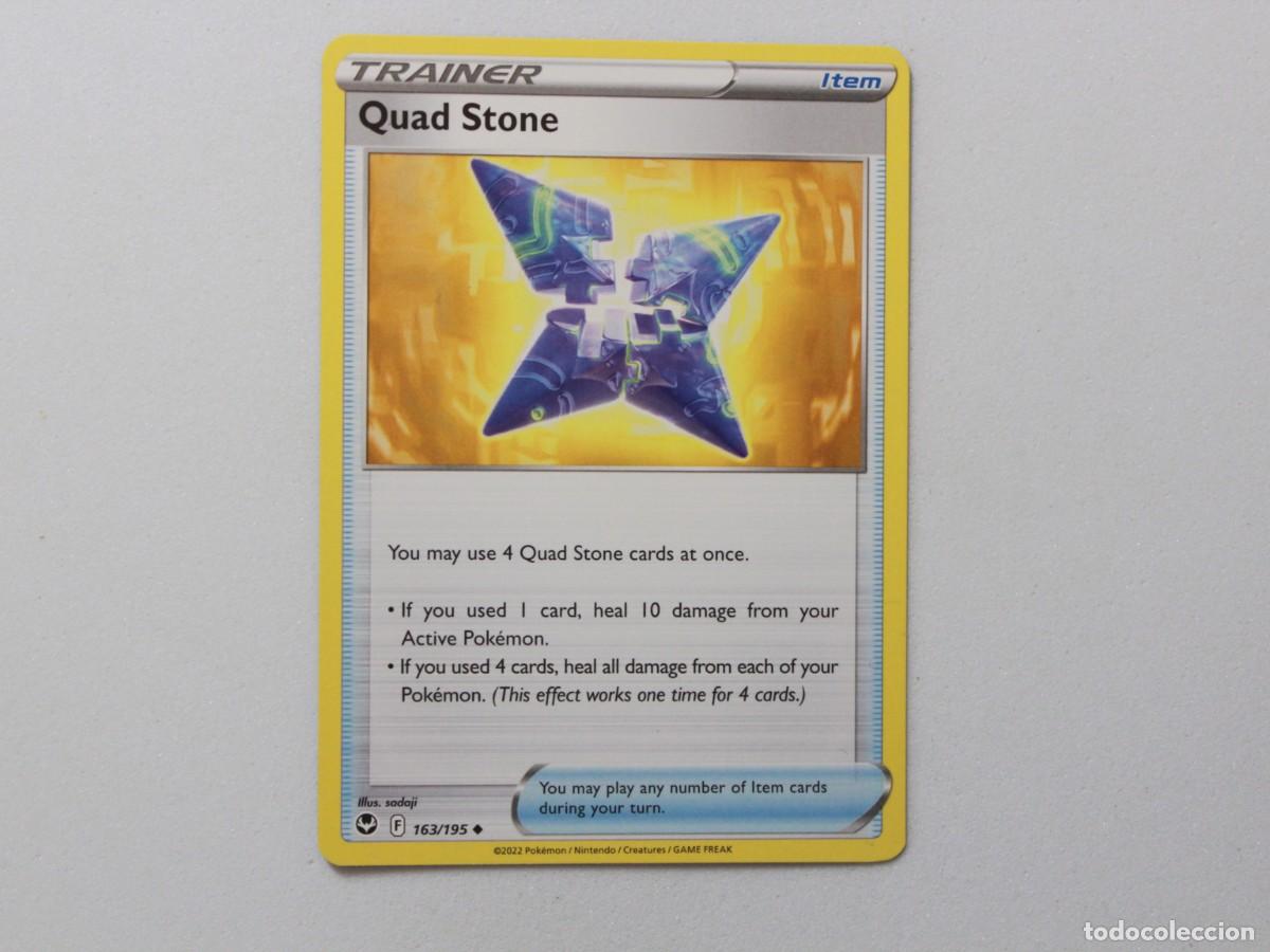 Trading Cards: Carta Pok&eacute;mon Quad Stone Reverse Holo 163/195 Silver Tempest Trainer Item