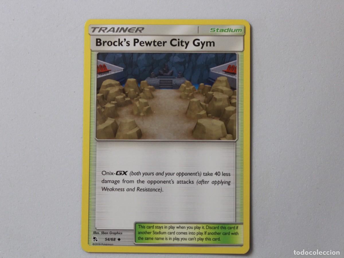 Trading Cards: Carta Pok&eacute;mon Gimnasio Ciudad Plateada de Brock Brock&rsquo;s Pewter City Gym 54/68