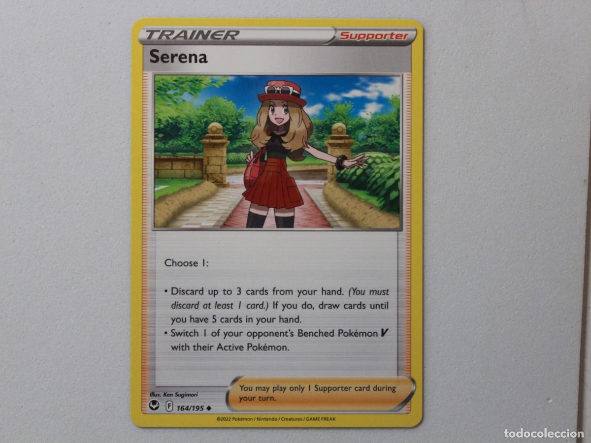 Trading Cards: Carta Pok&eacute;mon Serena 164/195 Silver Tempest Trainer Supporter