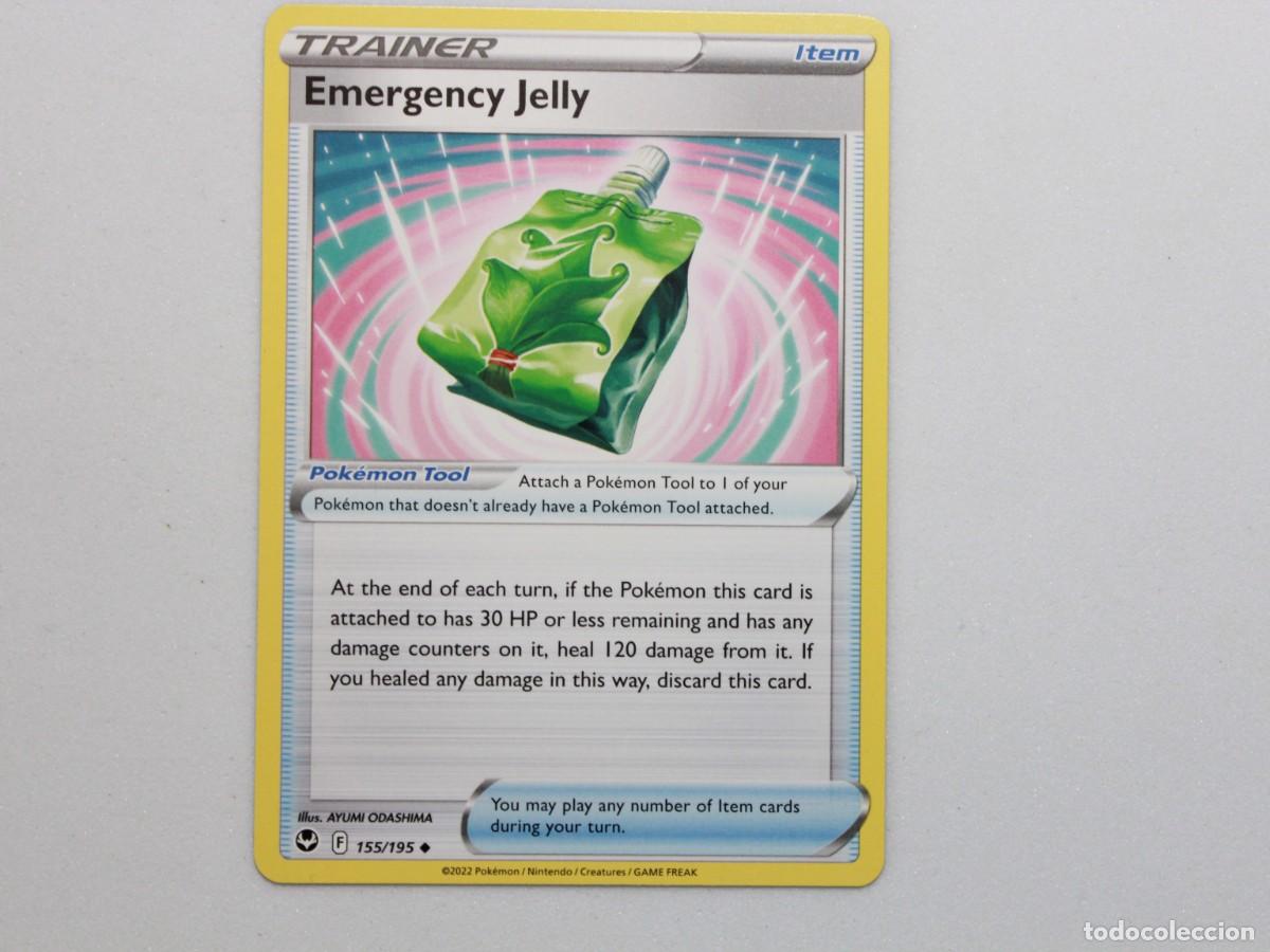 Trading Cards: Carta Pok&eacute;mon Emergency Jelly 155/195 Silver Tempest Trainer Item