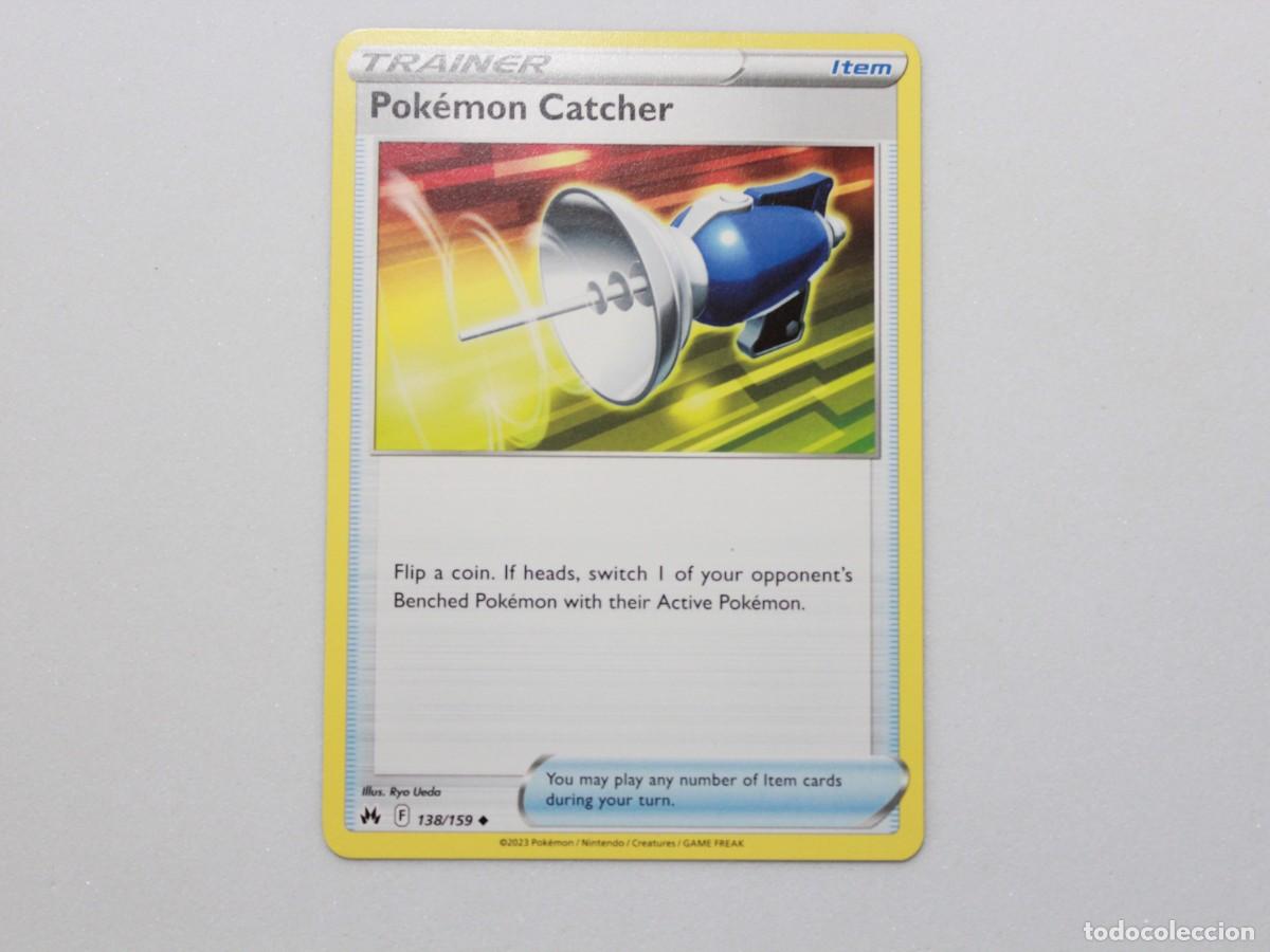 Trading Cards: Carta Pok&eacute;mon Pok&eacute;mon Catcher 138/159 Crown Zenith Trainer Item